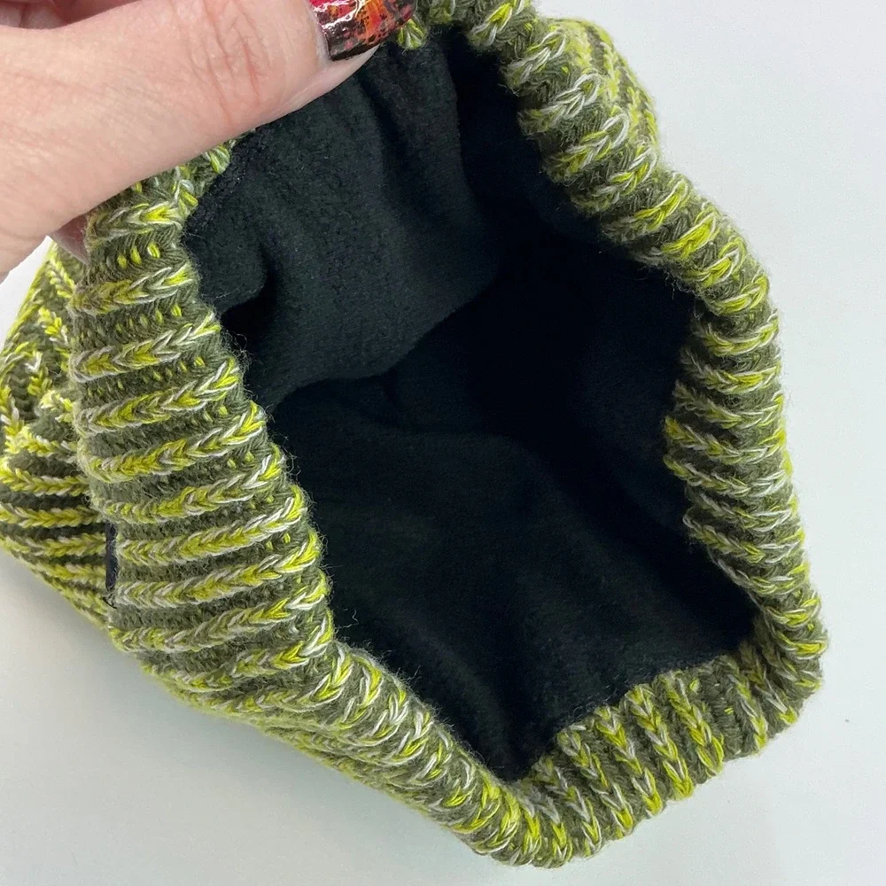 All in Motion Olive Green Beanie Kids OSFM Moisture Wicking Fleece Lined NWT
